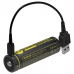 Bateria 18650 de lítio Nitecore NL1826R com micro USB integrado